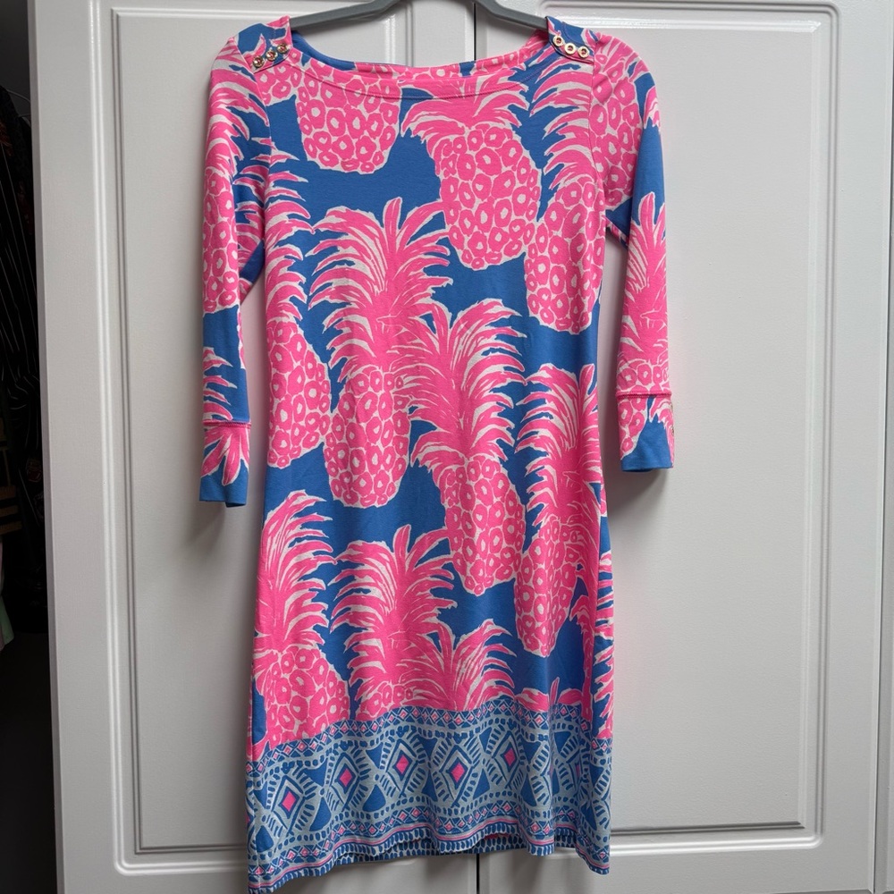 Lilly Pulitzer Pink and Blue Floral Dress